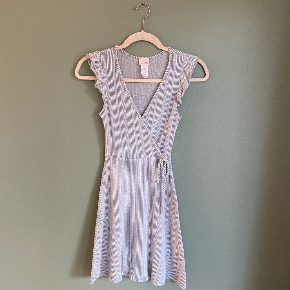 CAUTION TO THE WIND Wrap Dress